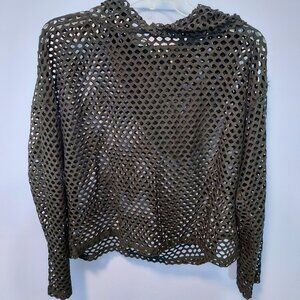 Hot Topic Black Mesh Hoodie